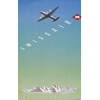 Swissair poster bill 1948 Hermann Eidenbenz